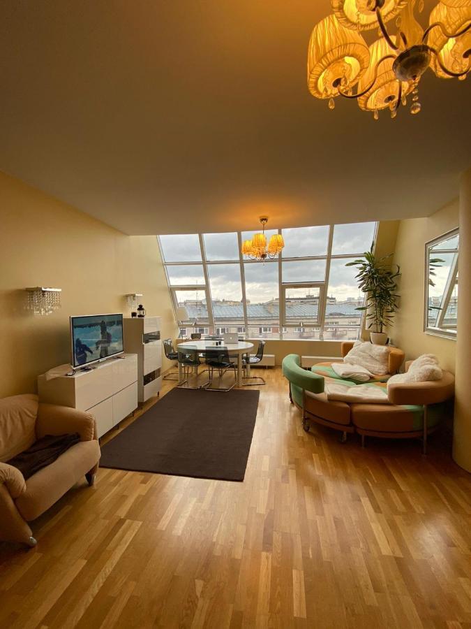 Riga centre , skyloft apartment 178m2 Exteriör bild